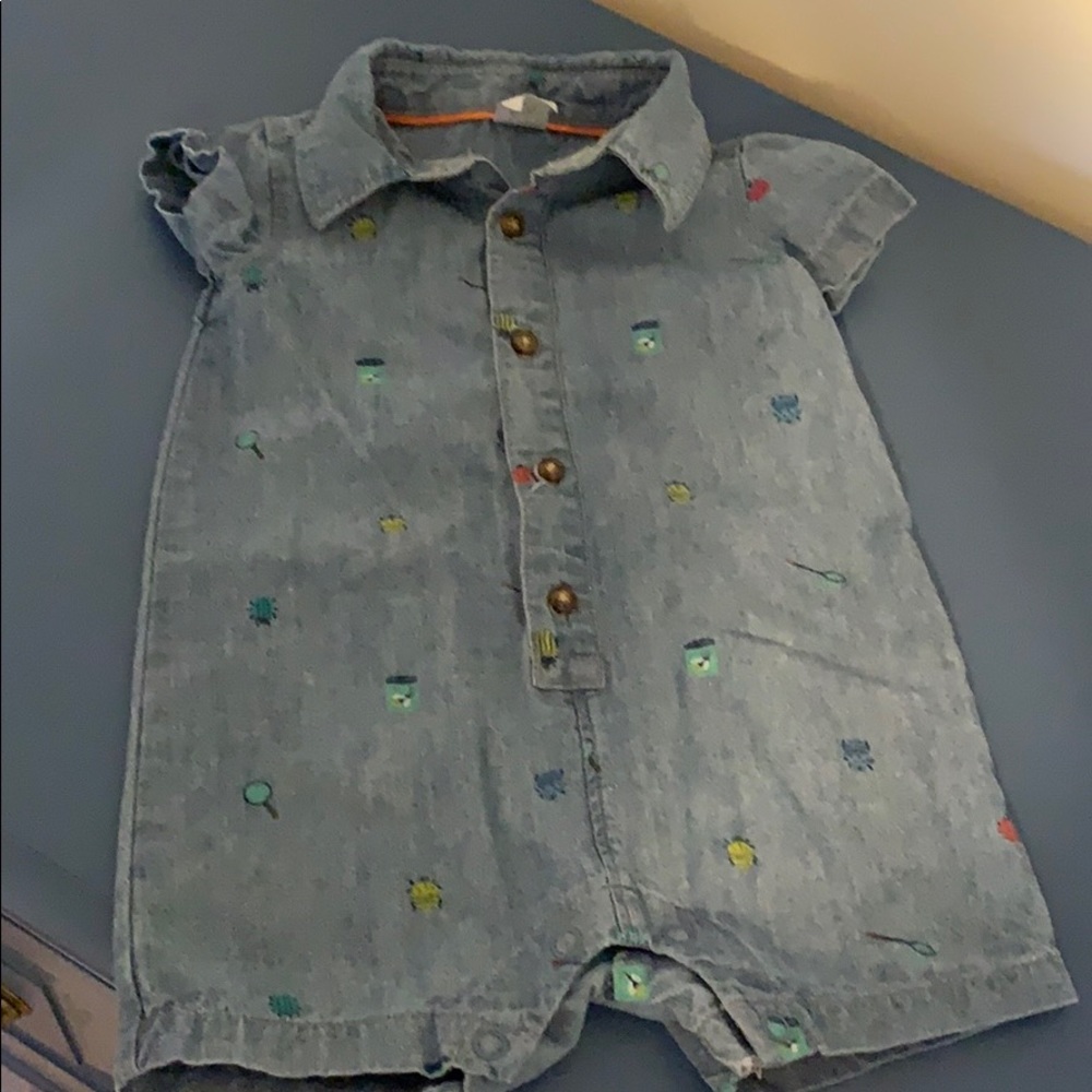 Bug denim romper
